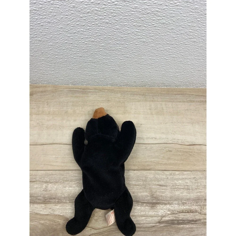 Vtg 1993 Ty Beanie Babies Blackie The Bear With Tags Erros 1993/ 94